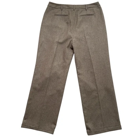 Boden Brown Wool Blend Preppy Elevated Basic Classic Career Pants Women’s Sz 14 - Picture 2 of 11